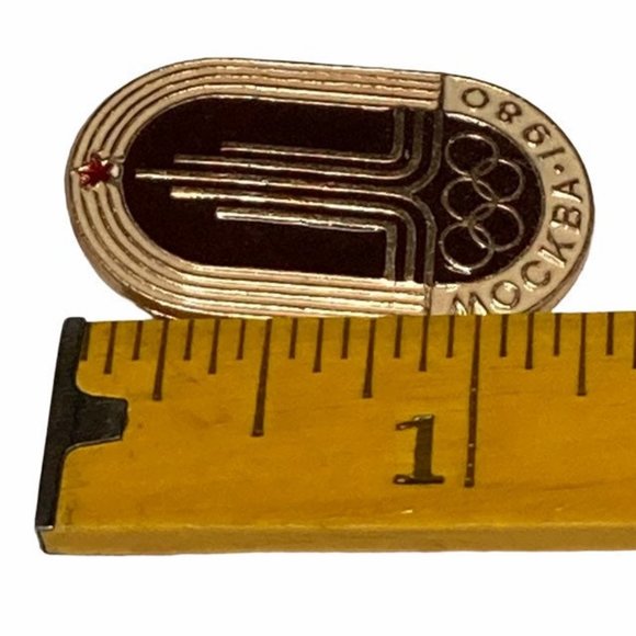 VTG 1980 Moscow Summer Olympic Games Pin - Picture 3 of 5